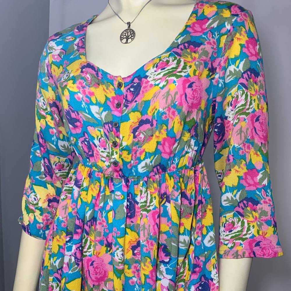 FREE PEOPLE Women’s Floral Button Dress